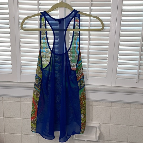 Soprano multicolored cross sheer tank - Picture 2 of 2